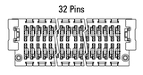 Abmessung Zero8 Plug gerade 32-polig